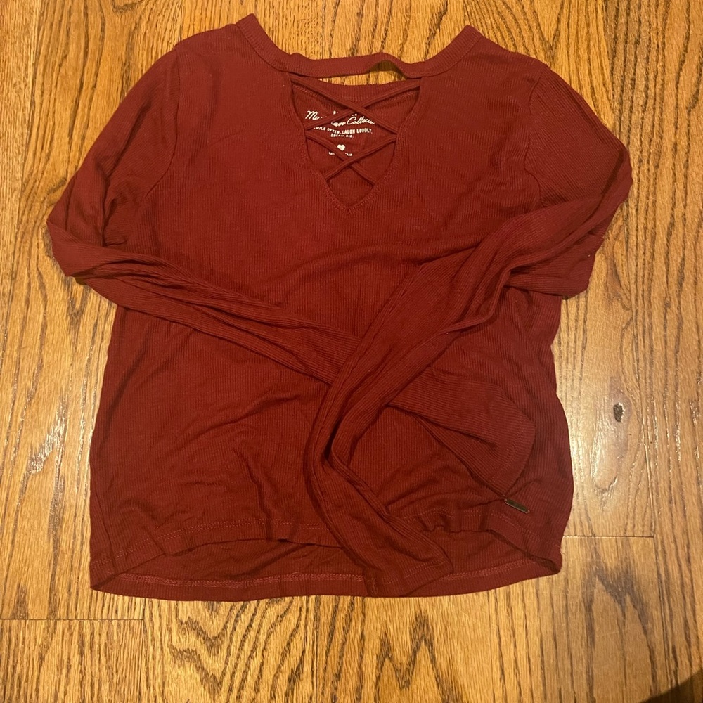 Burgundy hollister too